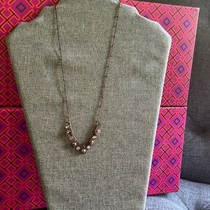 Lia Sophia copper color dainty charm necklace